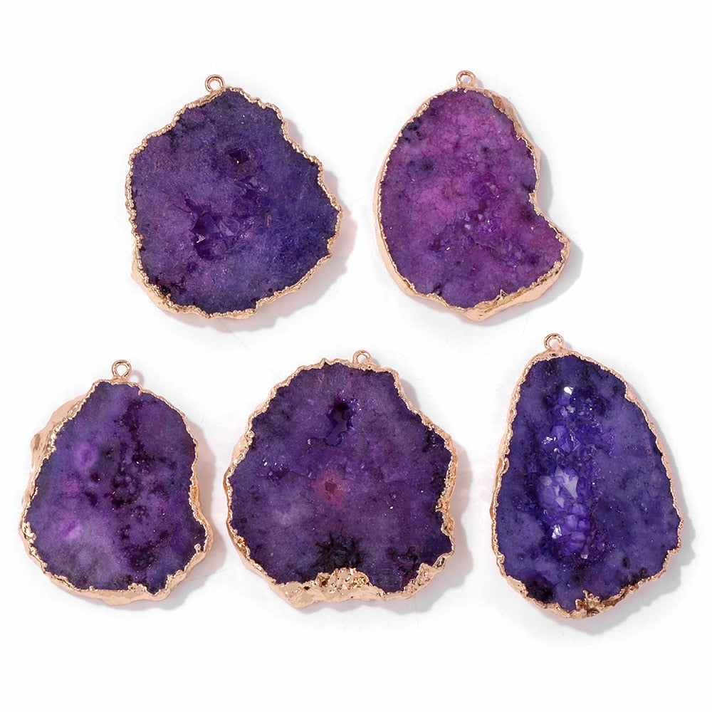 1PC Irregular Natural Agates For Women