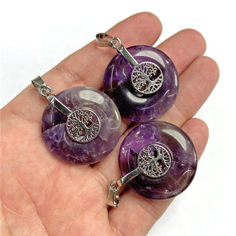 Irregular Handmade Natural Purple Amethyst Stone For Women