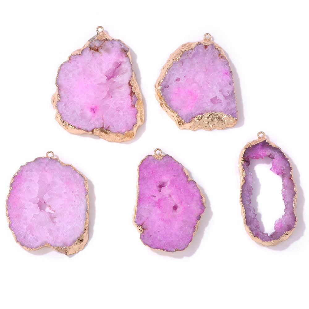 1PC Irregular Natural Agates For Women