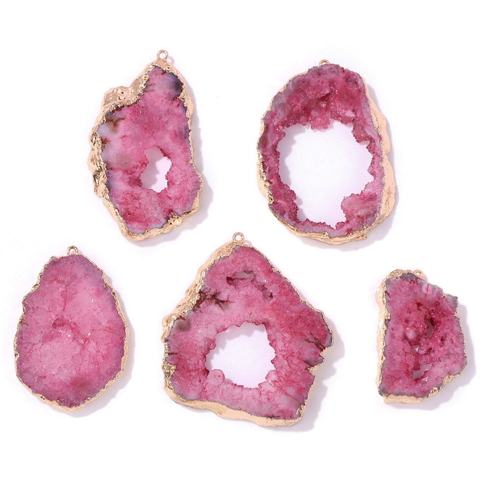 1PC Irregular Natural Agates For Women